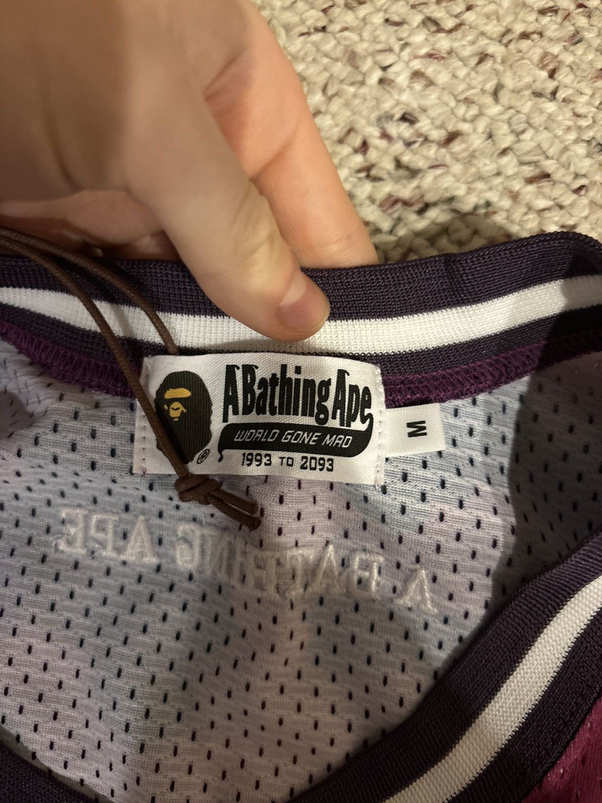 Bape Bape Purple Camo Basketball Jersey Size US M / EU 48-50 / 2 - 4 Thumbnail