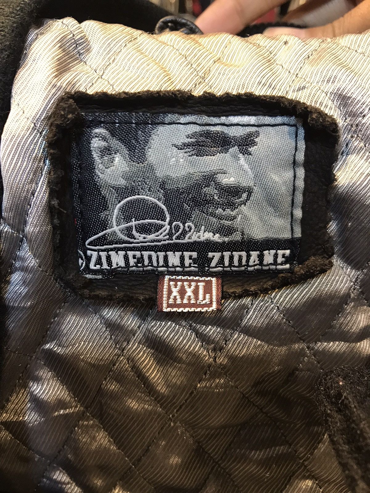 Vintage Vintage Z.Zidane 10 Leather Bomber Jacket Size US XXL / EU 58 / 5 - 3 Thumbnail