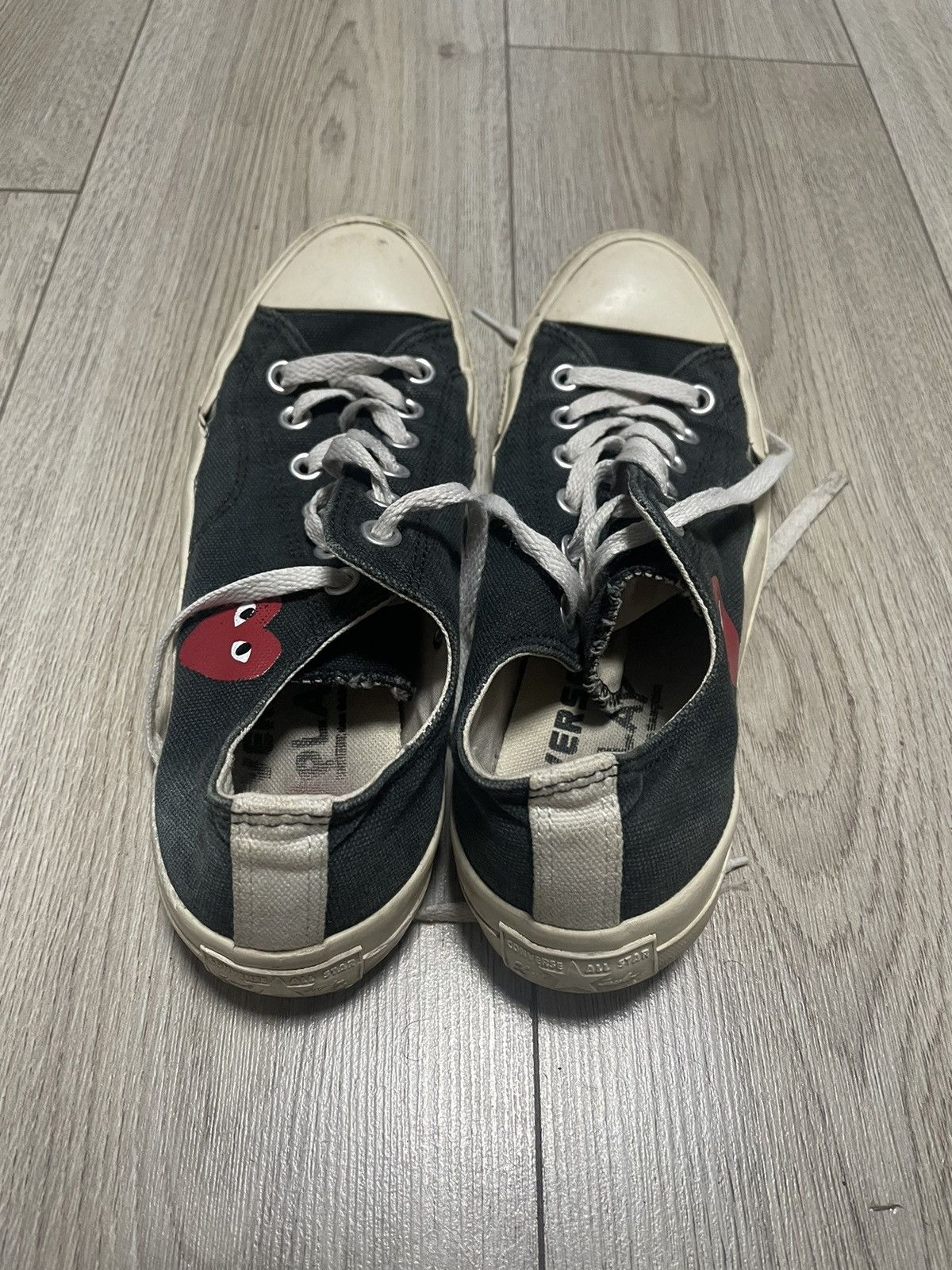 Comme des Garcons Comme des Garçons x Converse Play Black Low Sneakers US 6 Size US 6 / EU 39 - 3 Thumbnail