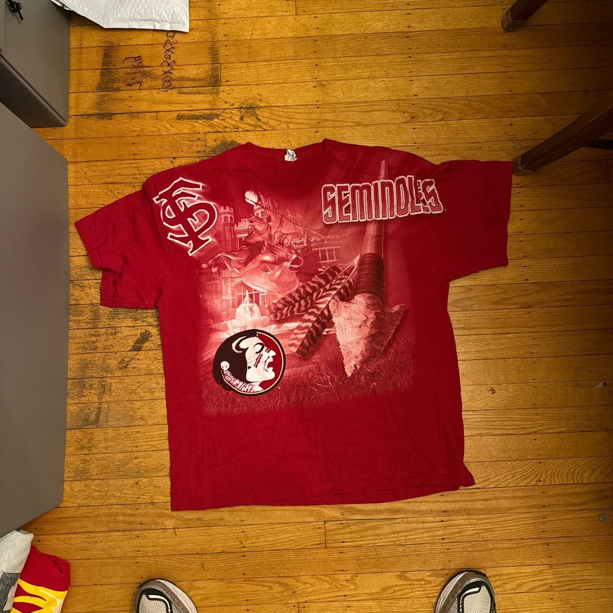 Other Florida State Seminoles red and white cotton shirt Size US L / EU 52-54 / 3 - 2 Thumbnail
