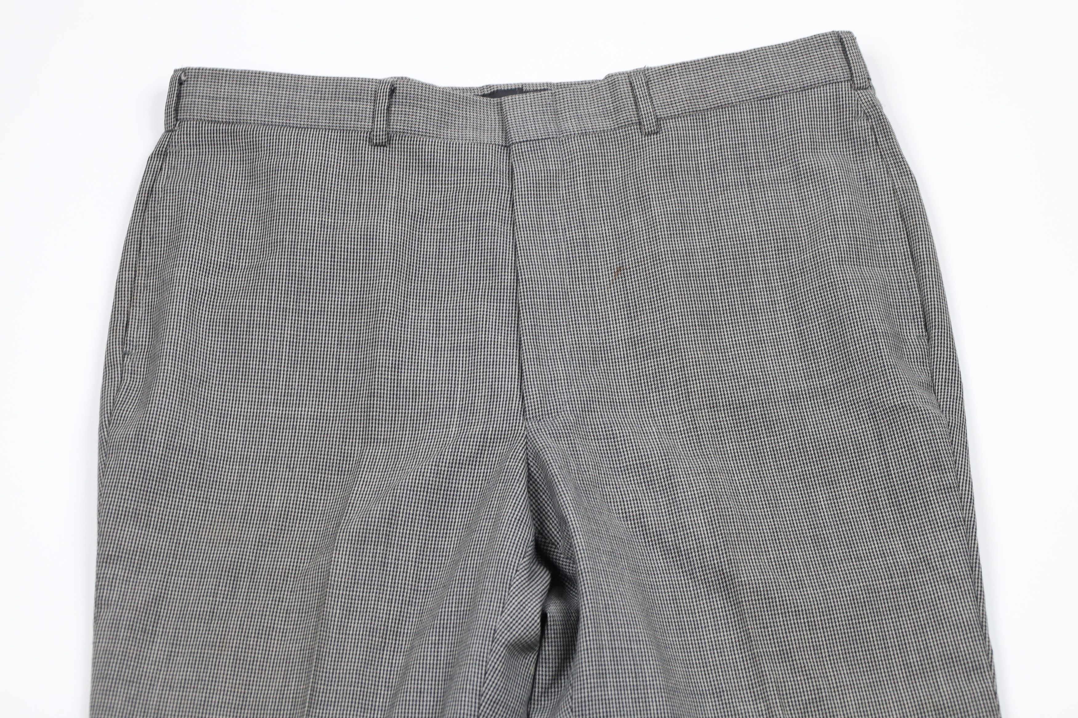 Vintage Vintage 90s Streetwear Houndstooth Wool Chino Pants USA Size US 36 / EU 52 - 2 Thumbnail