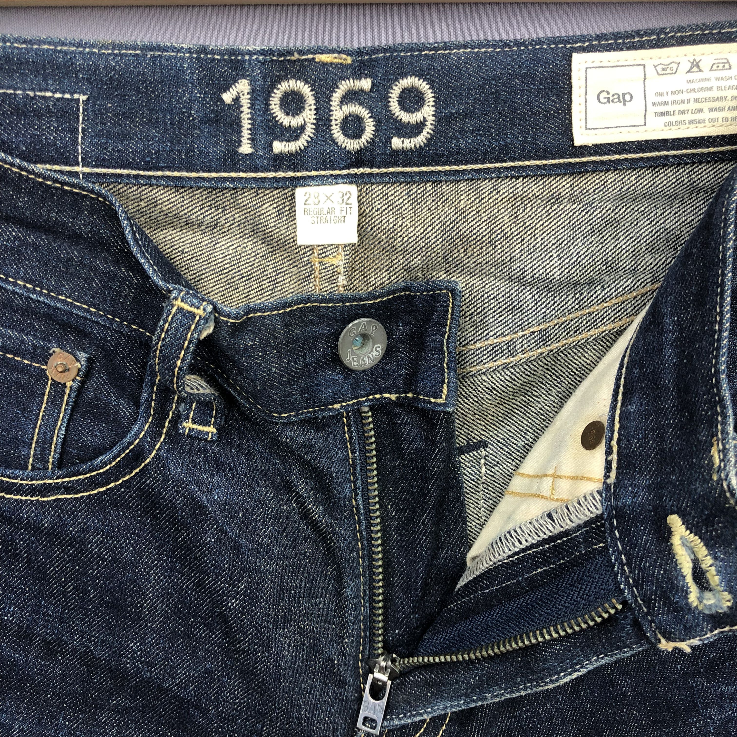 Gap Vintage Gap Blue Jeans Gap 1969 Blue Wash Japan Denim Size 28" / US 6 / IT 42 - 5 Thumbnail