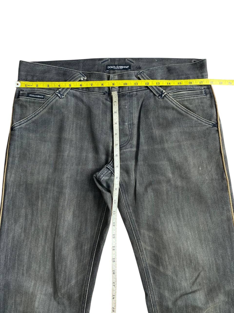 Dolce & Gabbana 2000’s Y2K Dolce Gabbana Dark Wash Regular Cut Denim Size US 35 - 5 Thumbnail