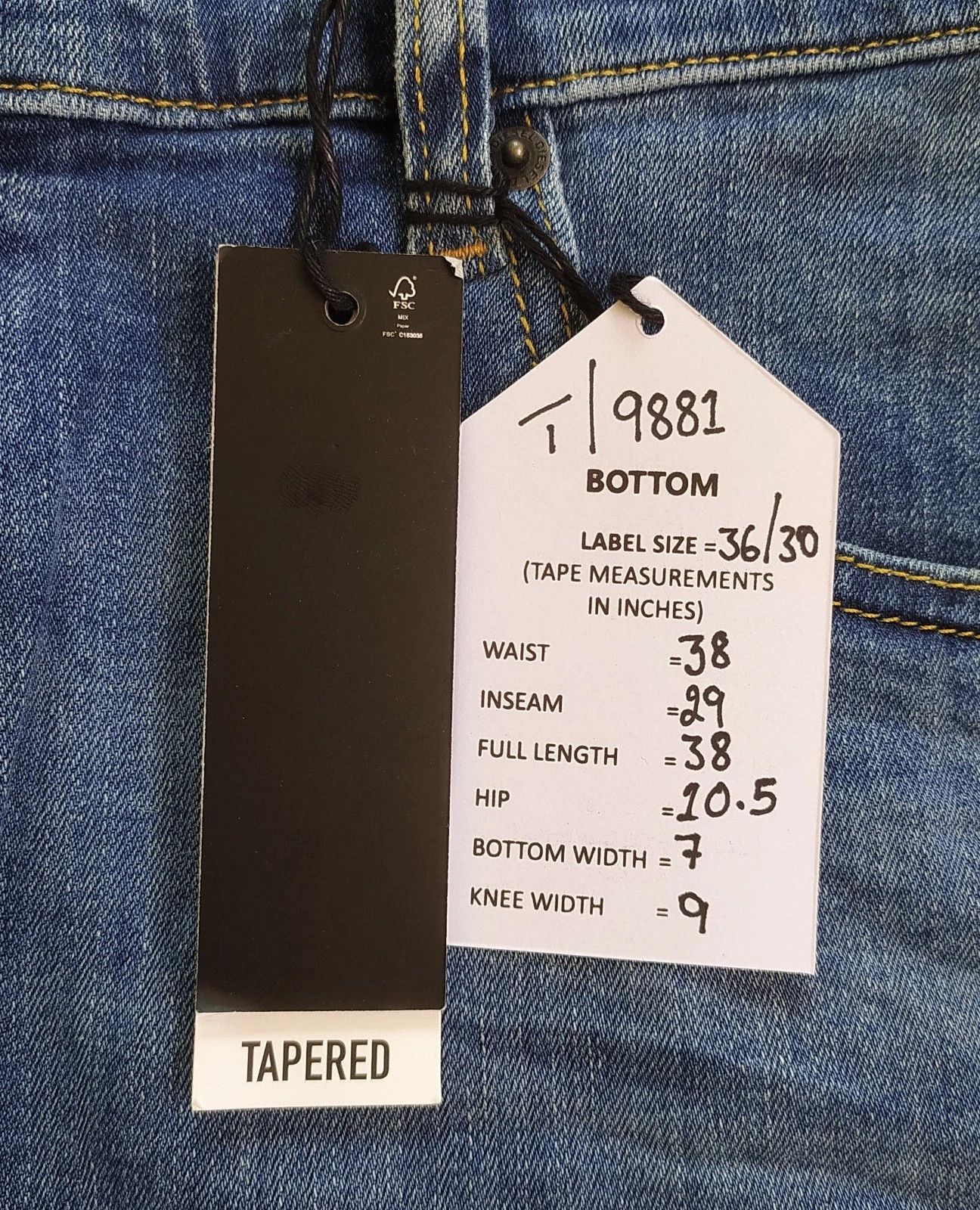 Diesel Diesel D-YENNOX L.30 MENS JEANS T/9881 Size US 36 / EU 52 - 6 Thumbnail