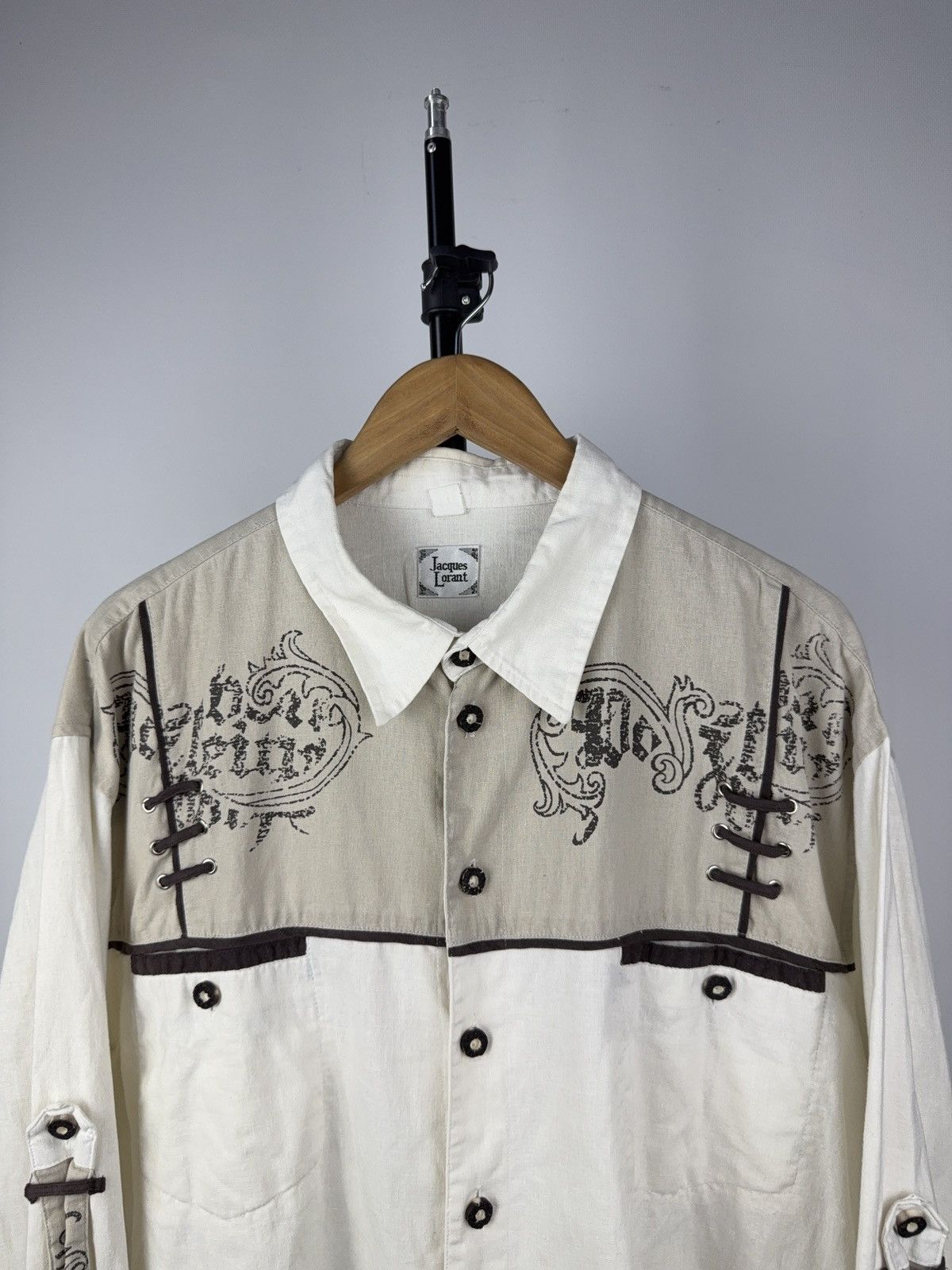 Cowboy Equipment Designer Jacques Lorant Gothic Western Shirt Y2K Style XL Size US XL / EU 56 / 4 - 2 Thumbnail