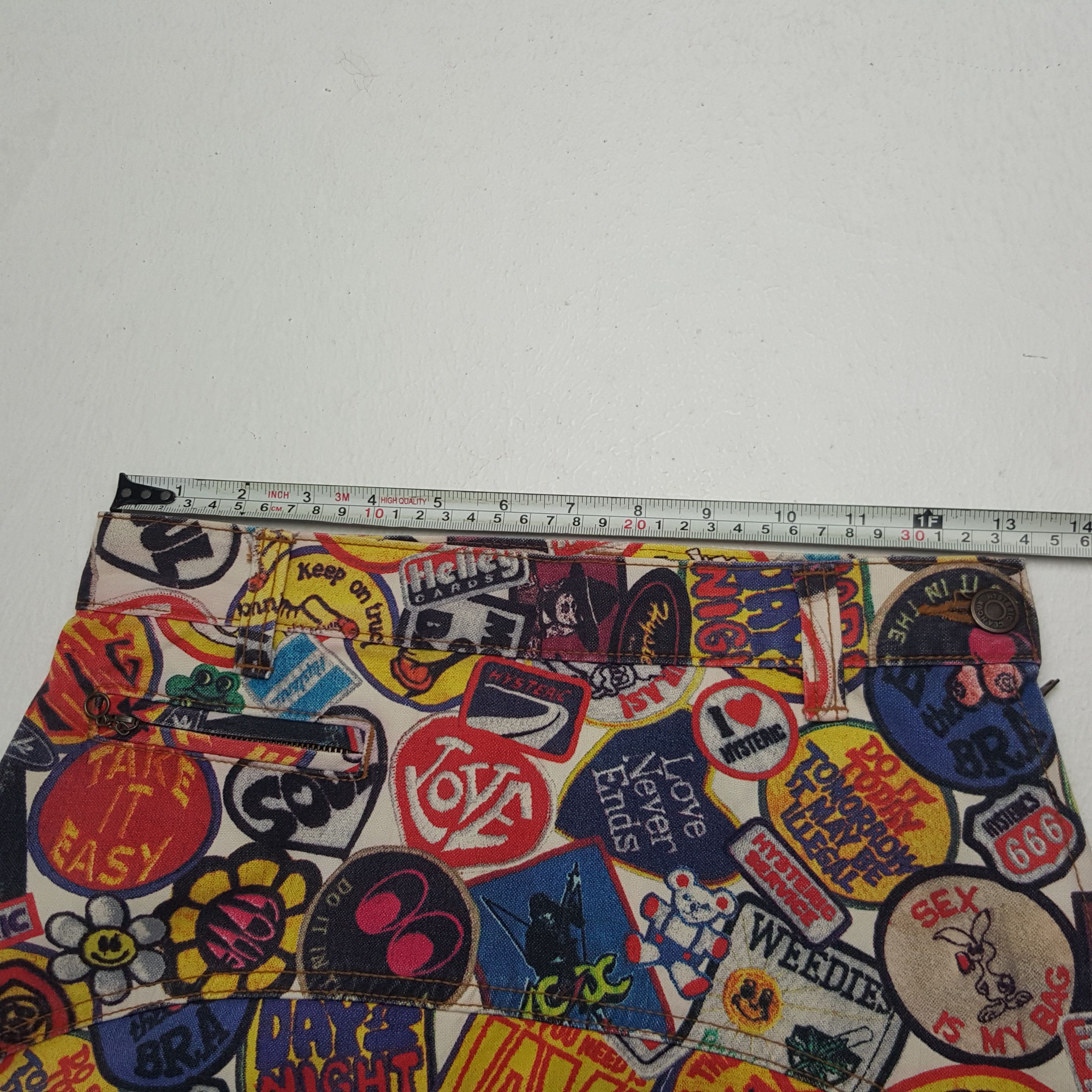Hysteric Glamour × Vintage Vintage Hysteric Glamour Japanese Brand Fullprint Skirts Size 26" / US 2 / IT 38 - 12 Thumbnail