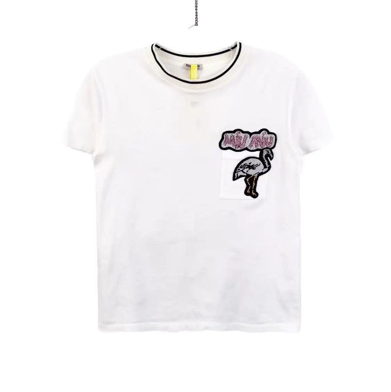 Miu Miu Miu Miu Colorful Cotton T-Shirt XS 0089 Size XS / US 0-2 / IT 36-38 - 1 Thumbnail