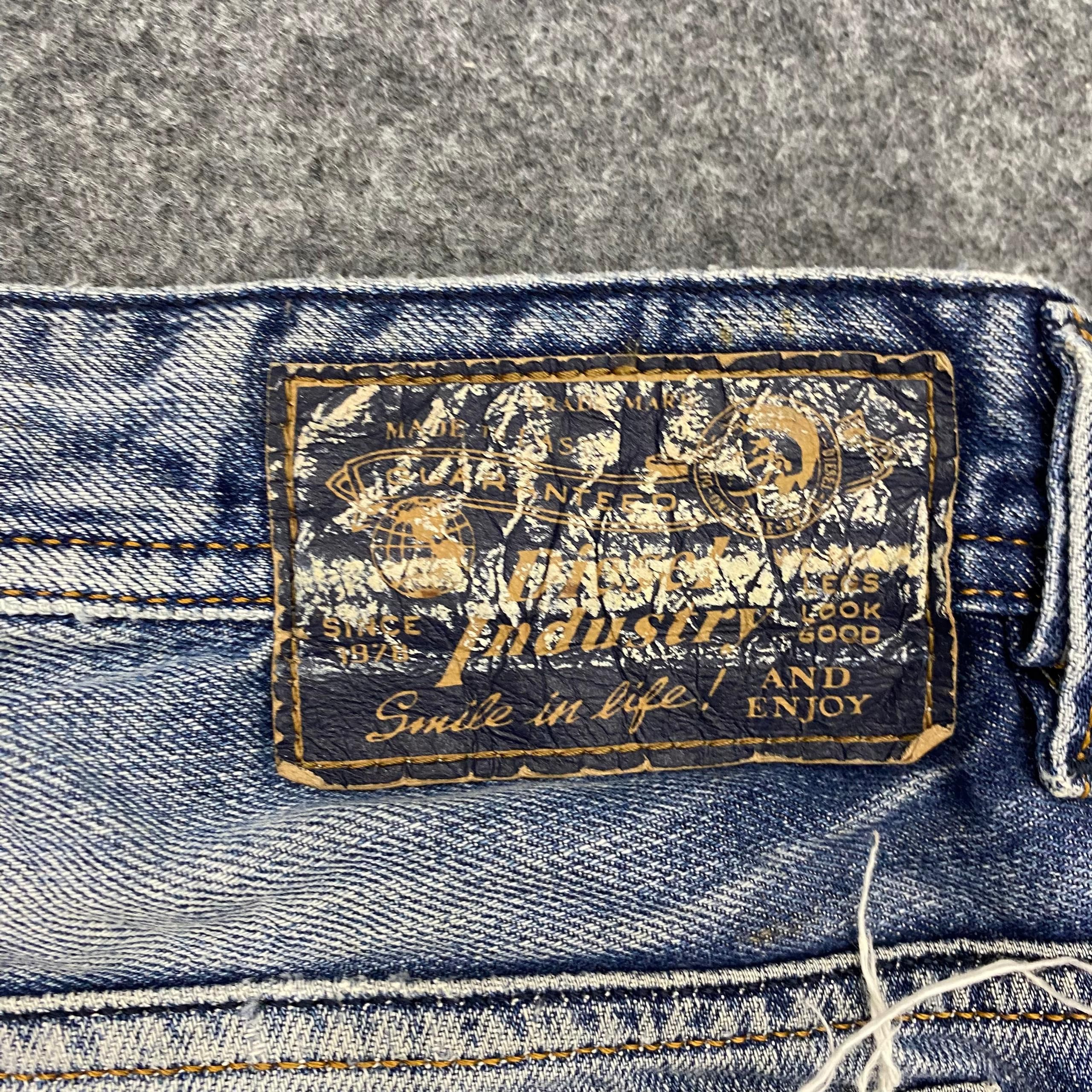 If Six Was Nine 💥Best Offer💥Vintage Diesel Industry Distressed Denim Size US 34 / EU 50 - 12 Thumbnail