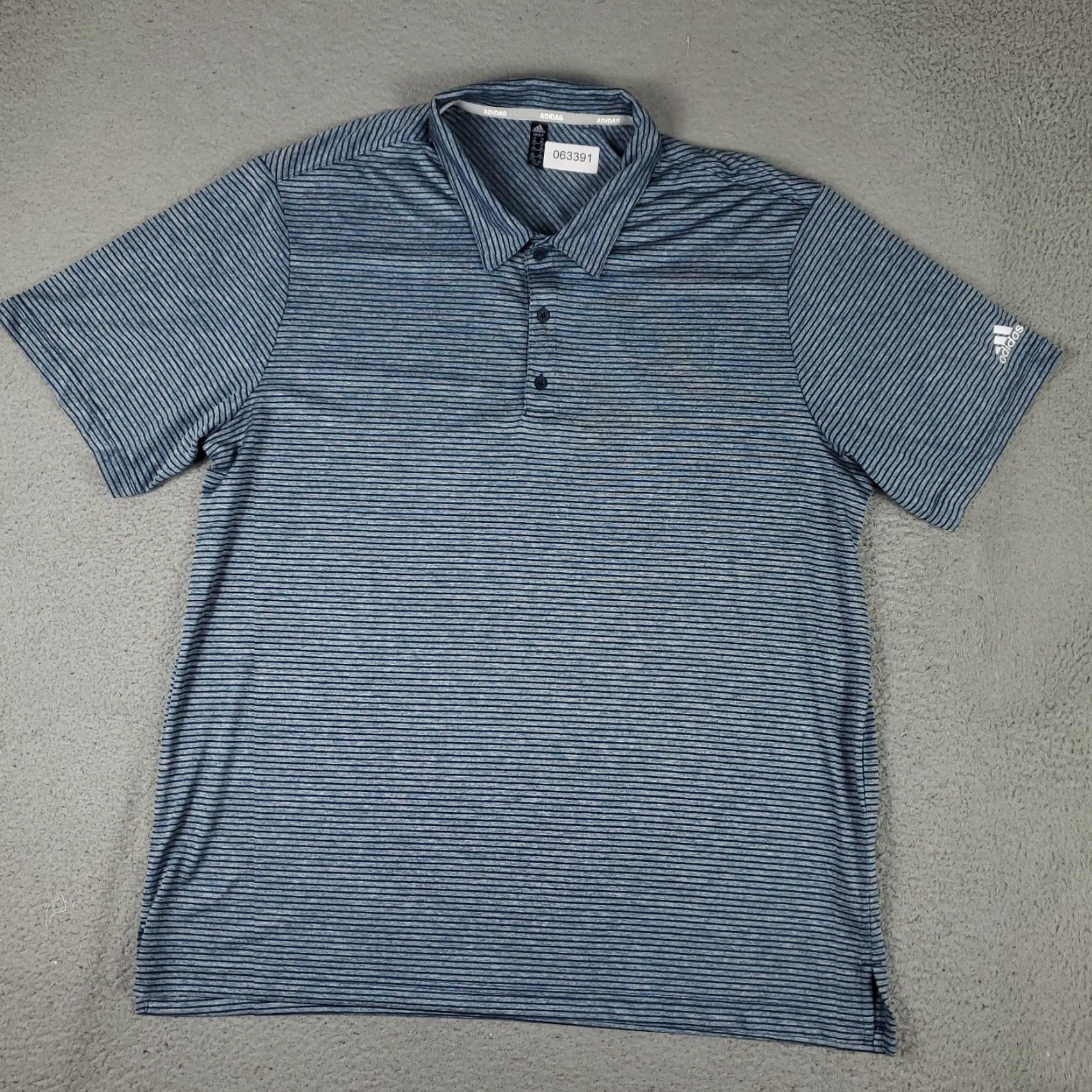 Adidas Adidas Polo Shirt Mens 2XL Blue Striped Golf Casual Short Sleeve Polo Shirt Mens 2XL Blue Striped Golf Casual Short Sleeve Size US XXL / EU 58 / 5 - 2 Thumbnail