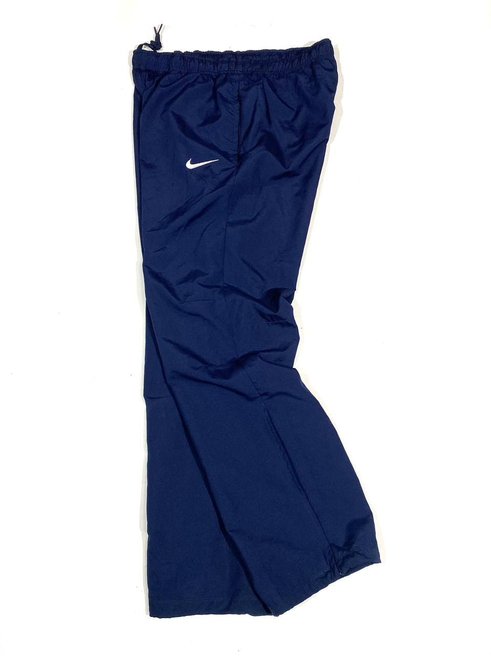 Nike Nike Track Pants Vintage Navy Nylon Y2K Parachute Size US 33 - 1 Thumbnail