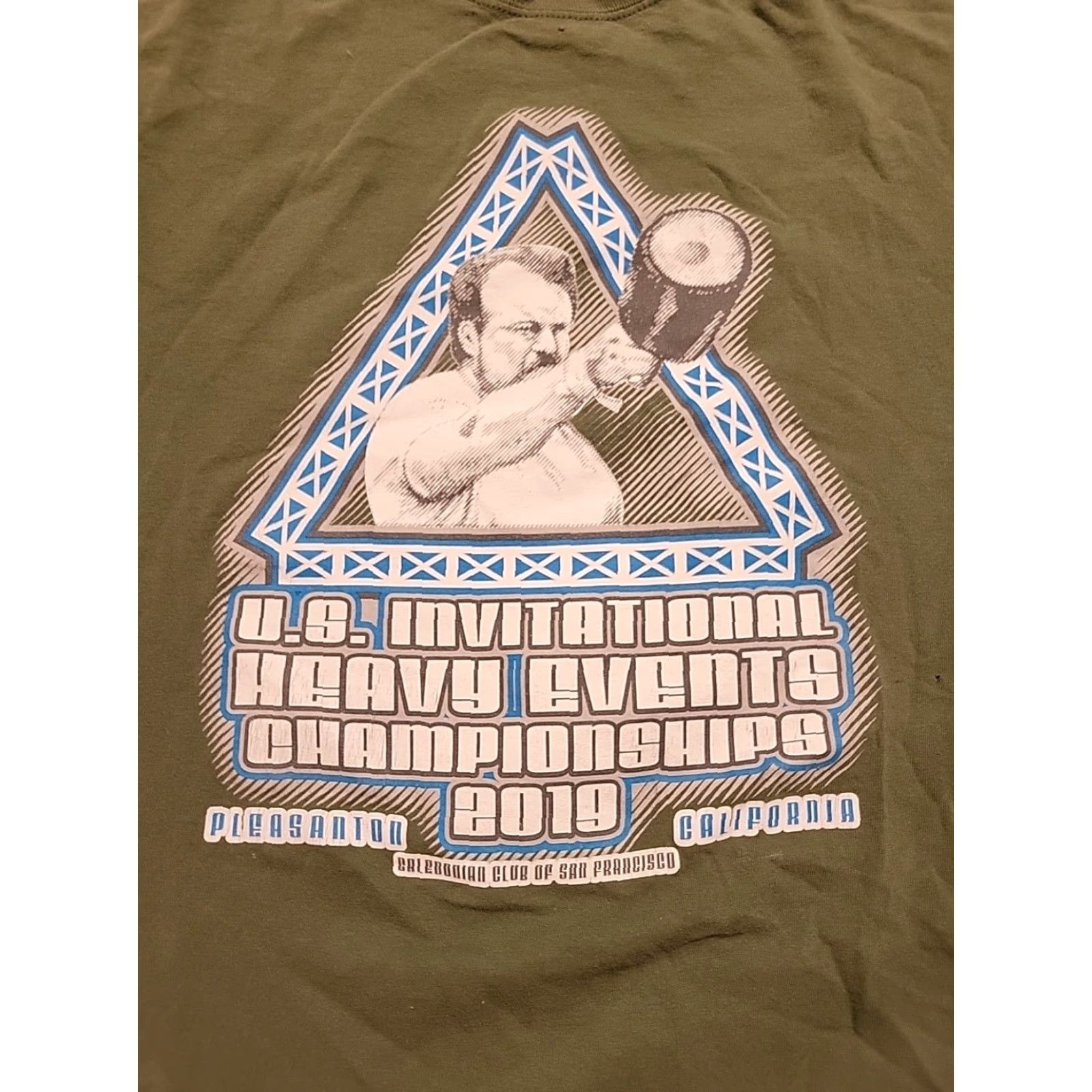 Gildan U.S. Heavy Events Tshirt Caledonion Club Championship 2019 XL SS Green Lifting - Gildan - Men - T-Shirt Size US XL / EU 56 / 4 - 2 Thumbnail