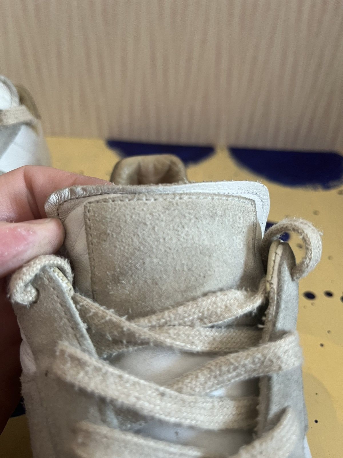 Maison Margiela MAISON MARGIELA replica gats low white/gray leather sneakers Size US 6.5 / EU 39-40 - 6 Thumbnail