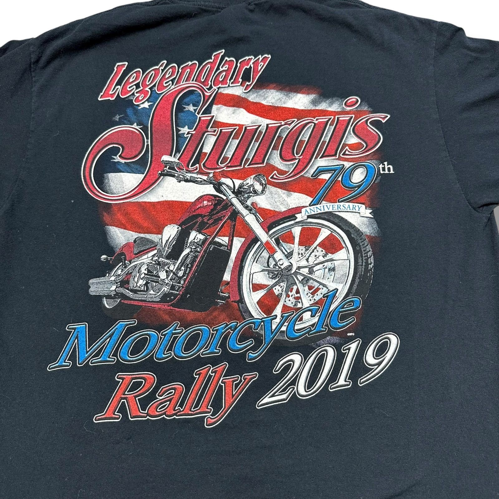 Gildan 2019 Sturgis Bike Week Rally Tee Shirt Harley Davidson Biker Size US L / EU 52-54 / 3 - 3 Thumbnail
