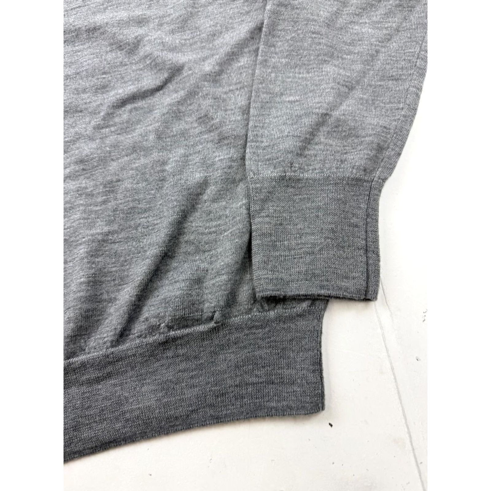 Muji MUJI Sweater Mens XL Gray 100% Wool Crewneck Lightweight Knit Pullover Casual Shirt Size US XL / EU 56 / 4 - 3 Thumbnail