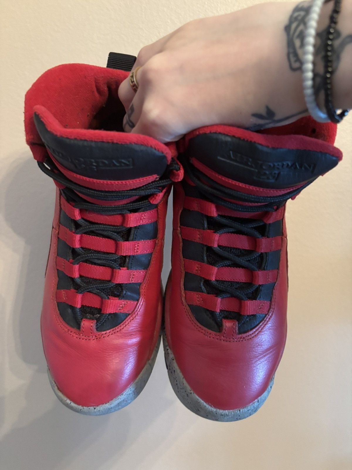 Jordan Brand Air Jordan 10 Retro BG 'Bulls Over Broadway' Size US 5.5 / EU 38 - 3 Thumbnail