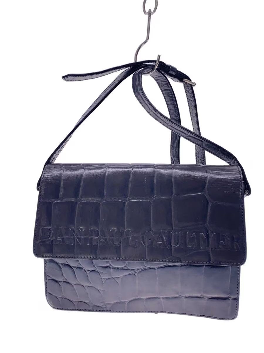 Jean Paul Gaultier Crocodile Embossed Leather Shoulder Bag Size ONE SIZE - 1 Thumbnail