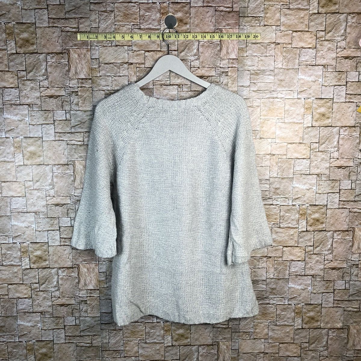 Homespun Knitwear × Japanese Brand × Vintage Japanese Brand Grey vintage Knitwear #A928 Size L / US 10 / IT 46 - 12 Thumbnail