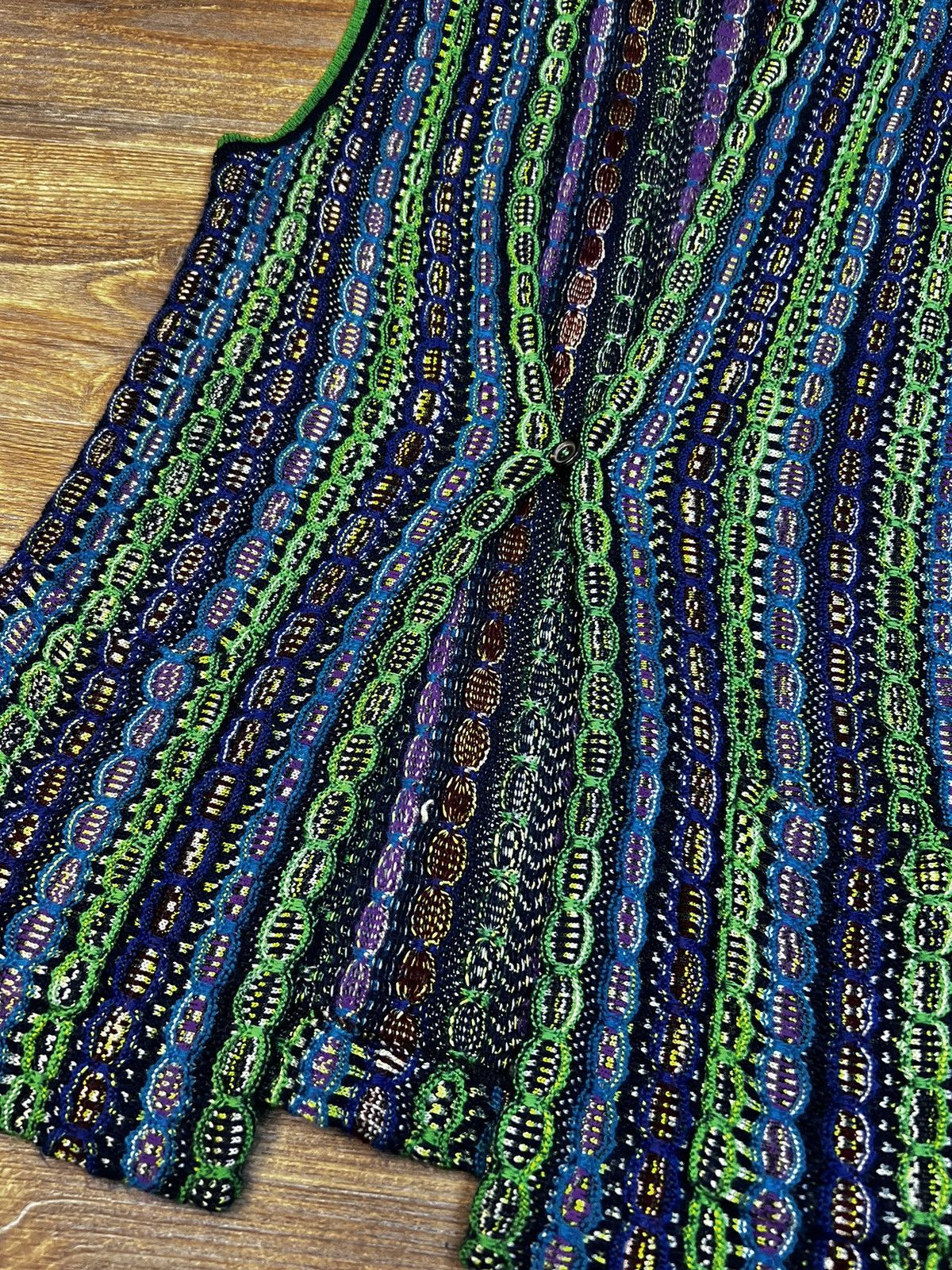 Missoni Missoni Multicolour Mohair Wool Long Knit Vest Sweater Size L / US 10 / IT 46 - 5 Thumbnail