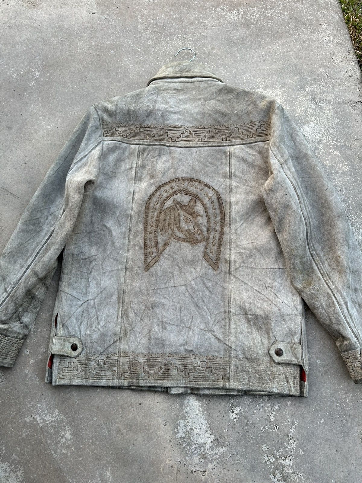 Leather 60’s Vintage Horse Suede Leather American Heritage Jacket Size US M / EU 48-50 / 2 - 15 Thumbnail