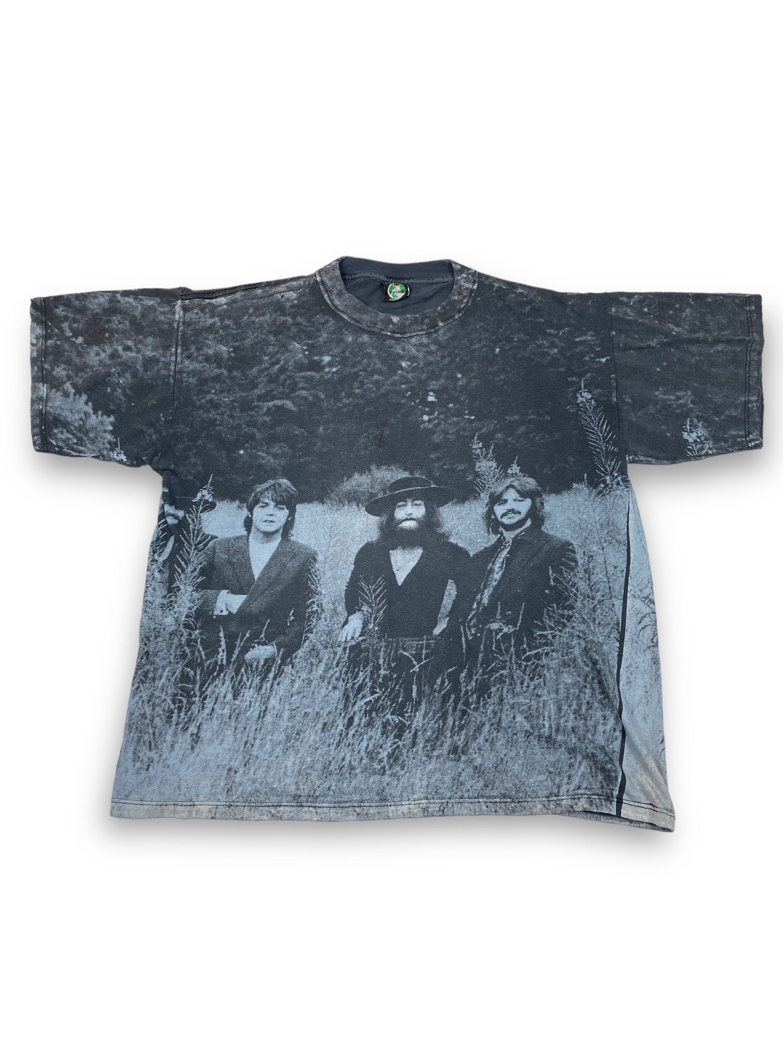 RARE! 1995 THE BEATLES AOP Overprint Sierra Teez Tee M627