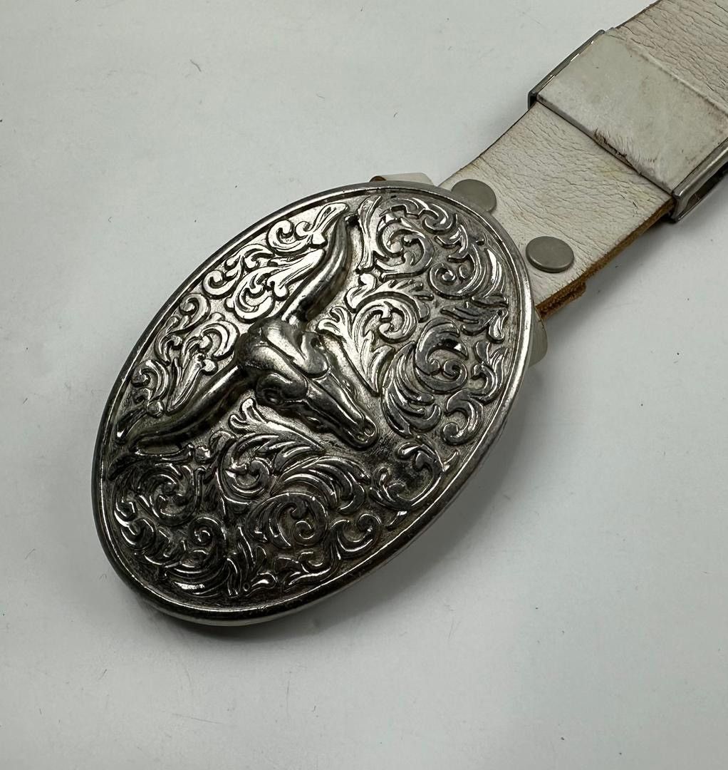Cowboy Equipment × Seditionaries big buckle leather belt tc3 Size 34 - 4 Thumbnail