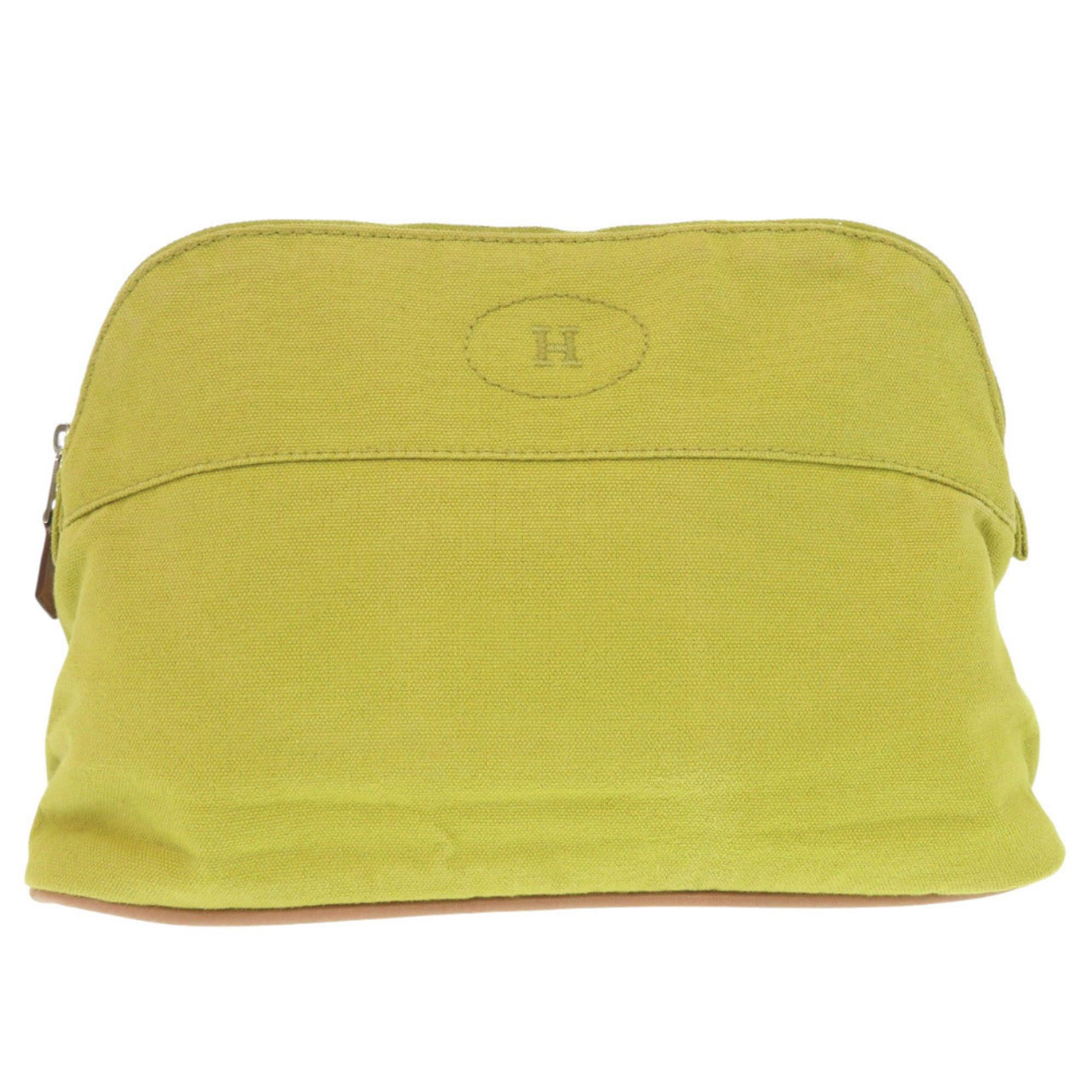 Hermes Hermes Hermès Bolide 25mm Canvas Yellow Pouch Bag 0157 Size ONE SIZE - 1 Thumbnail