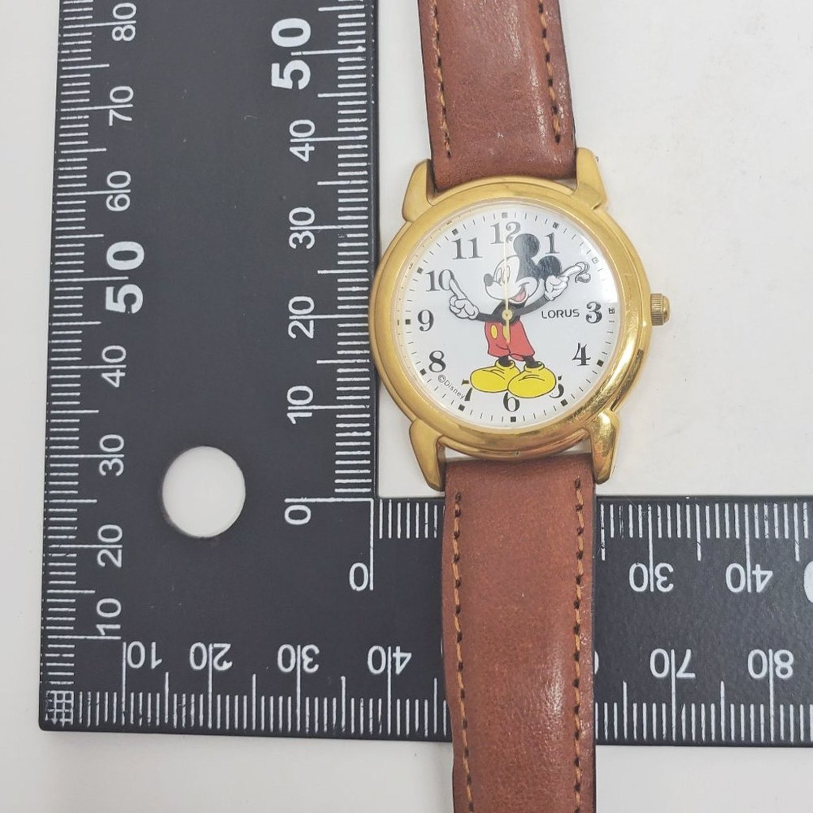 Disney Disney X Lorus Vintage Mickey Mouse Facing Left Gold Watch Size ONE SIZE - 13 Thumbnail