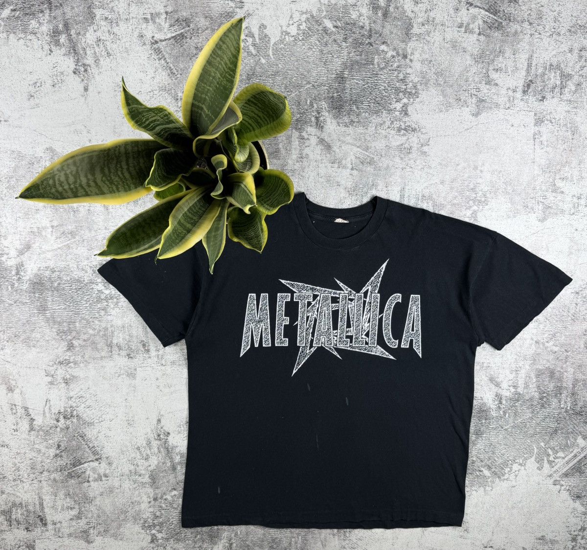 Metallica Metallica USA 1995 1996 Rock Rap Hip Hop Faded T Shirt Tee Size US XL / EU 56 / 4 - 2 Thumbnail
