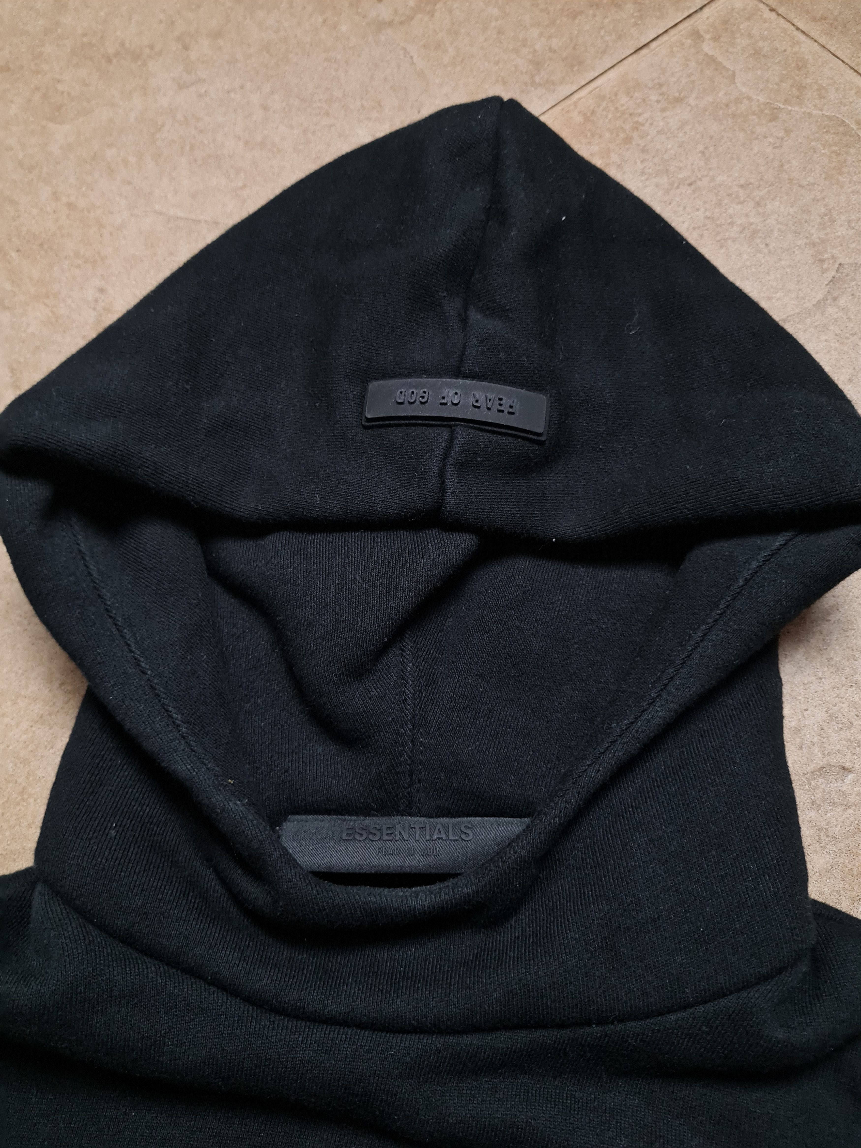 Essentials Womens Essential Fear Of God Pullover Jet Black Hoodie Size XS / US 0-2 / IT 36-38 - 12 Thumbnail