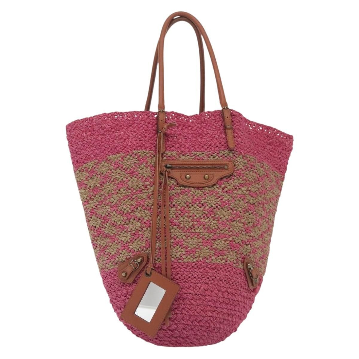 Balenciaga Balenciaga Panier Basket Tote Woven Raffia Size ONE SIZE - 1 Thumbnail
