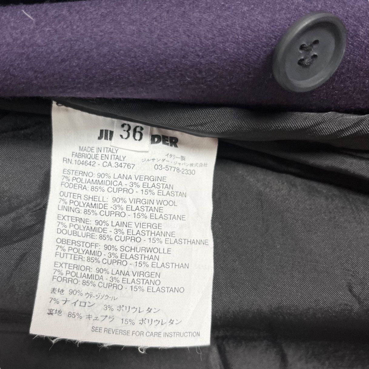 Designer × Jil Sander Jil Sander Women Coat Size XS / US 0-2 / IT 36-38 - 11 Thumbnail