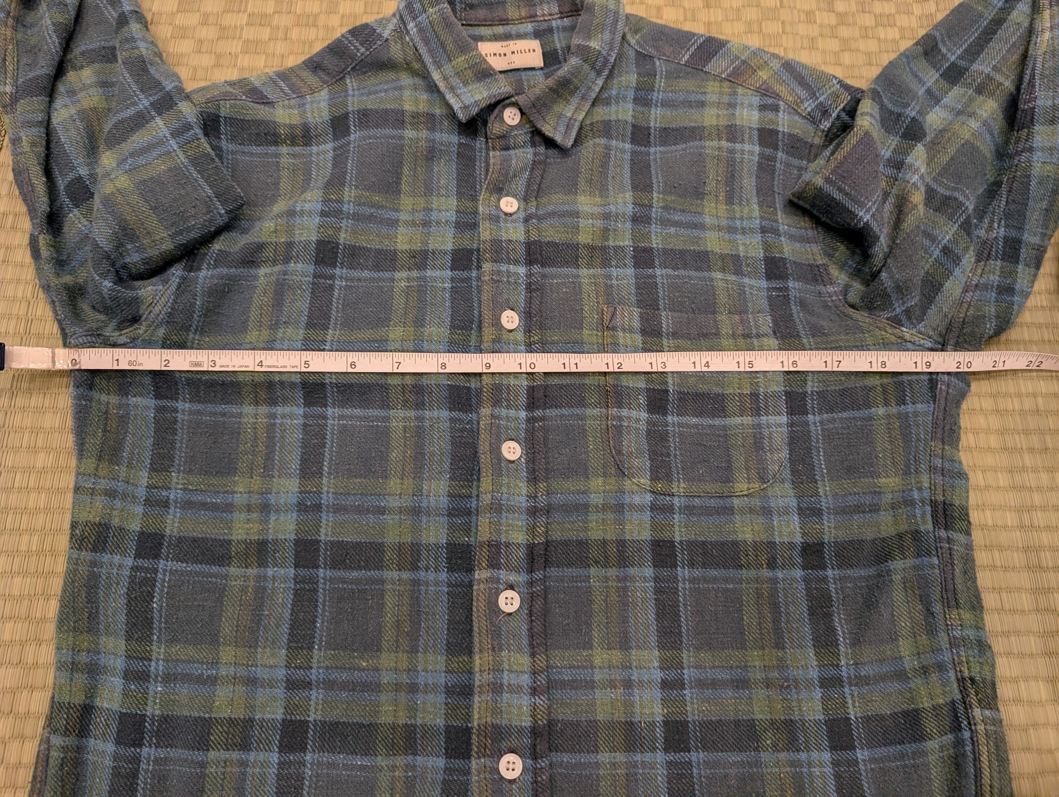 Simon Miller Simon Miller Cotton Plaid Flannel Shirt Denim Elbow Patch Size US S / EU 44-46 / 1 - 6 Thumbnail