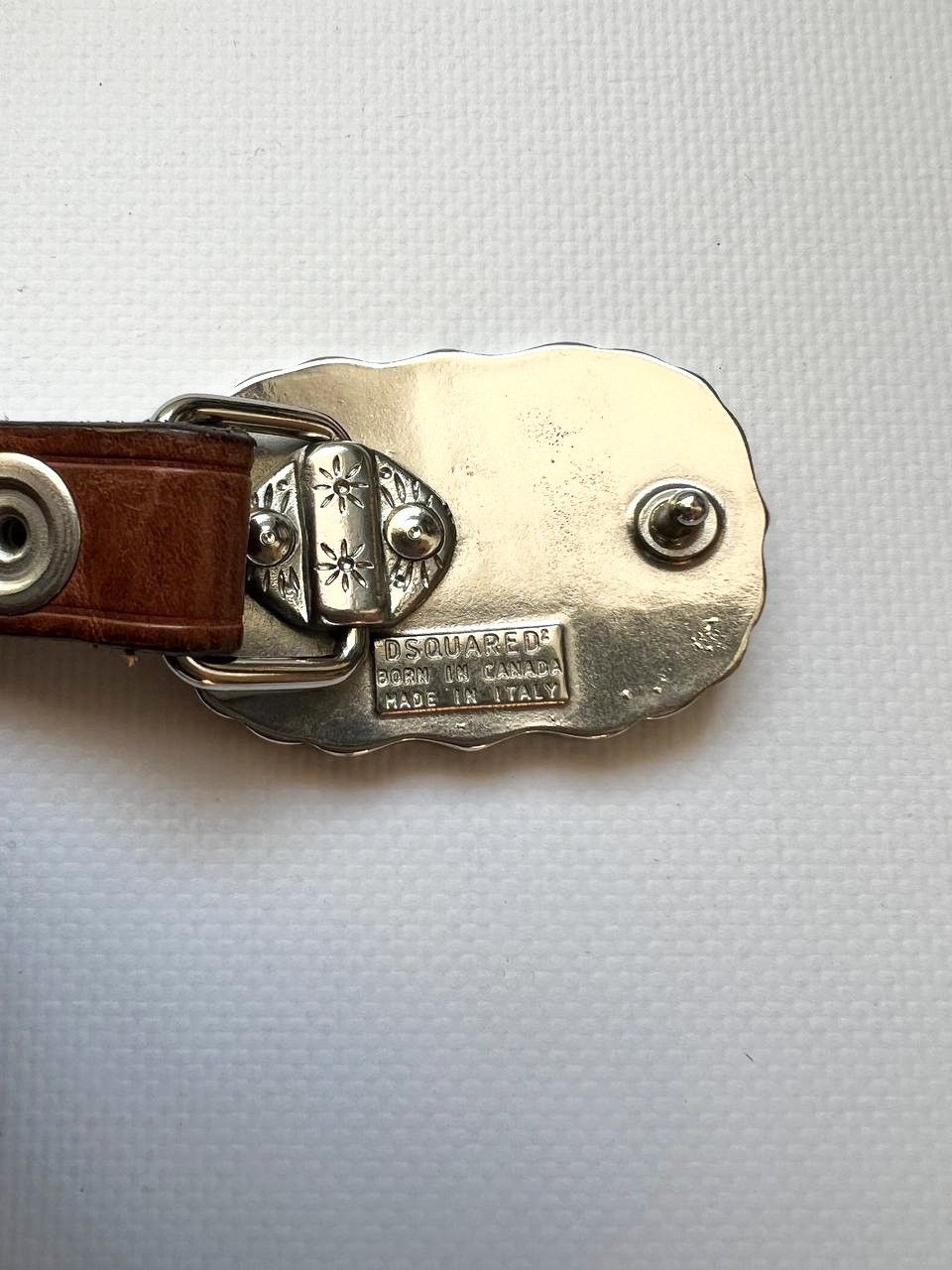 Dsquared2 Vintage Dsquared2 rhinestones leather belt buckle Dsquared Size ONE SIZE - 5 Thumbnail