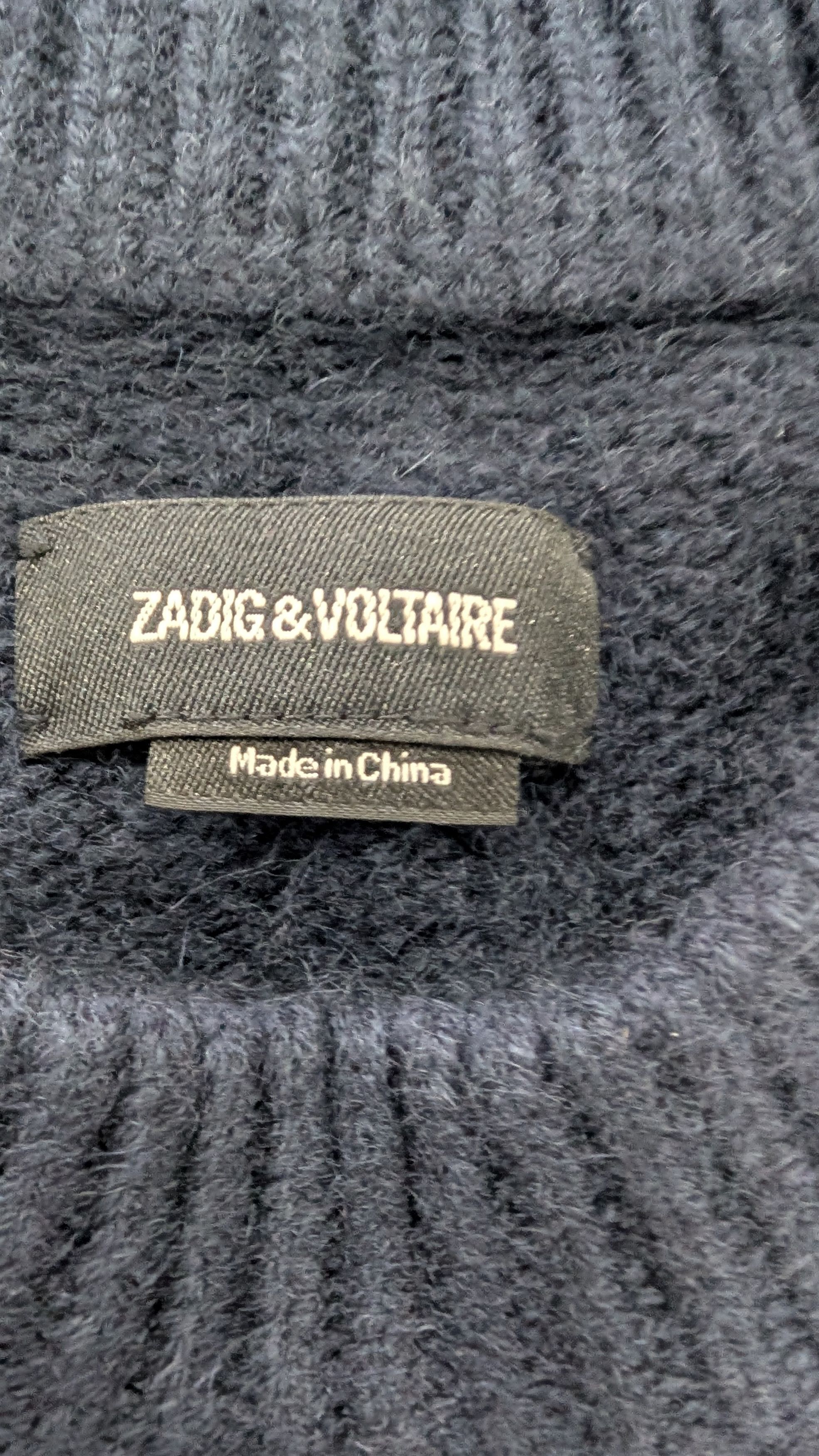 Zadig & Voltaire ZADIG & VOLTAIRE Darcy Wool Cashmere Vest Navy Red M/L Size M / US 6-8 / IT 42-44 - 13 Thumbnail