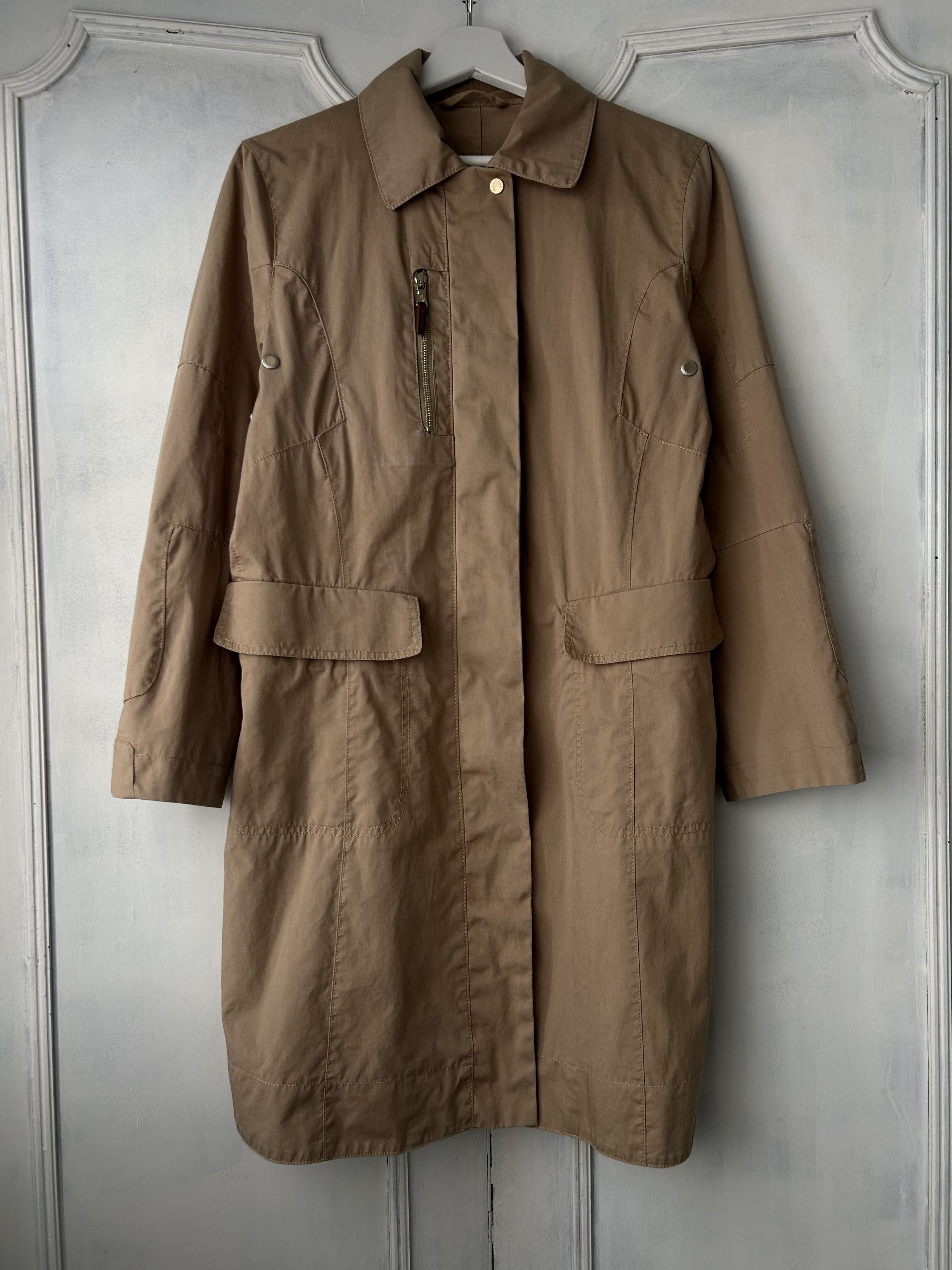 Moncler Moncler Beige Lightweight Coat / Trench Size M / US 6-8 / IT 42-44 - 1 Thumbnail