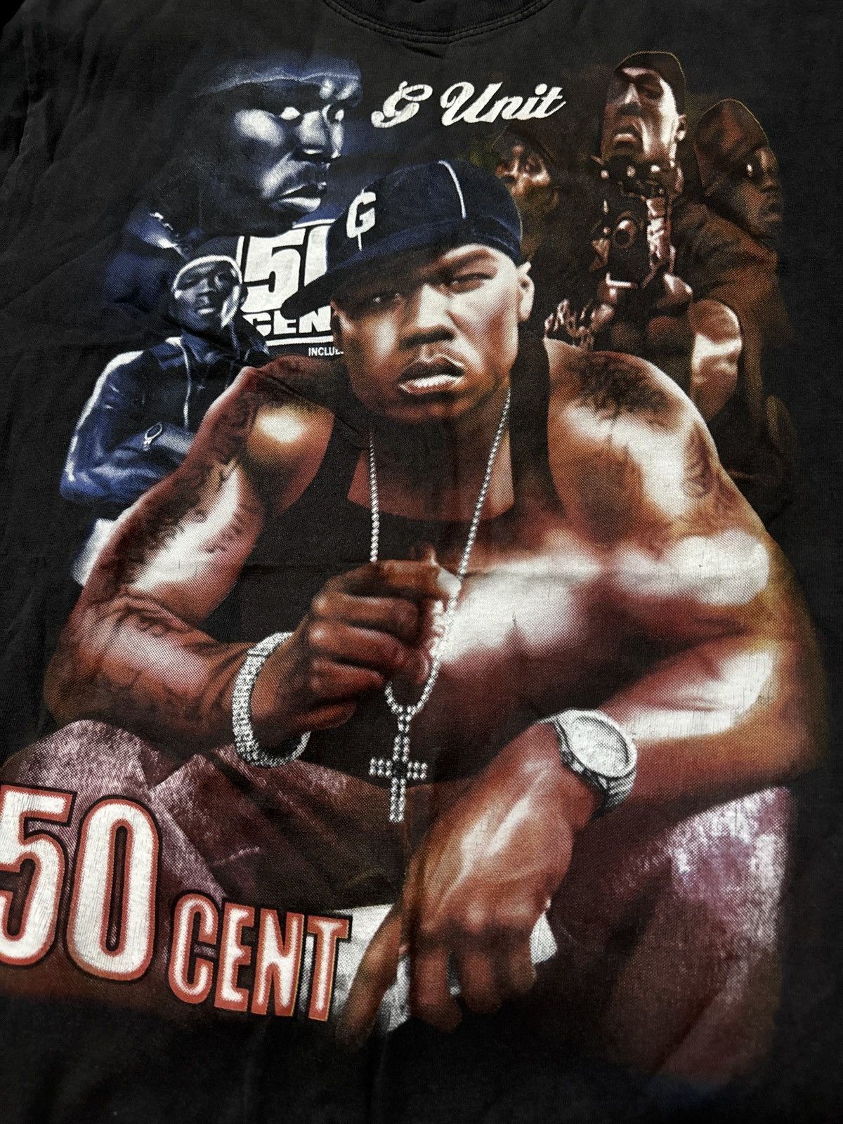 Vintage Vintage 00s 50 Cent G Unit T Shirt Size US M / EU 48-50 / 2 - 3 Thumbnail
