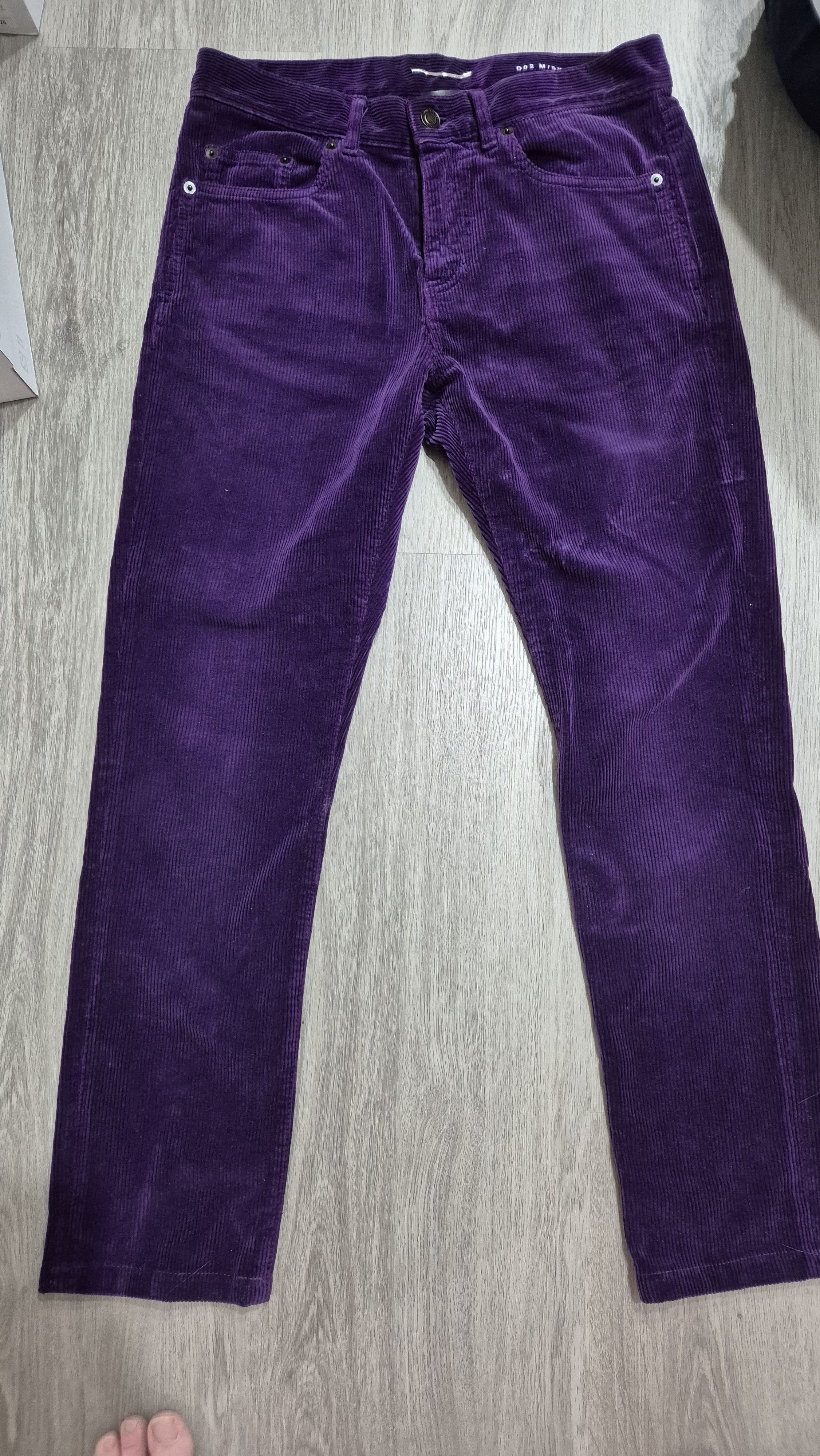 Saint Laurent Paris D02 Corduroy Jeans Purple Brand New Size US 29 - 1 Thumbnail