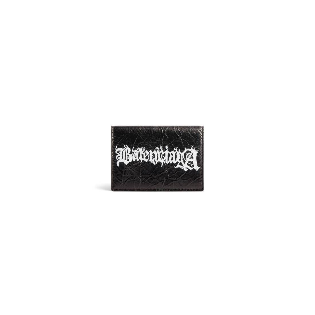 Balenciaga o1bcso1str1125 Size: OS / Cash Mini Wallet DIY Metal Black Size ONE SIZE - 1 Thumbnail