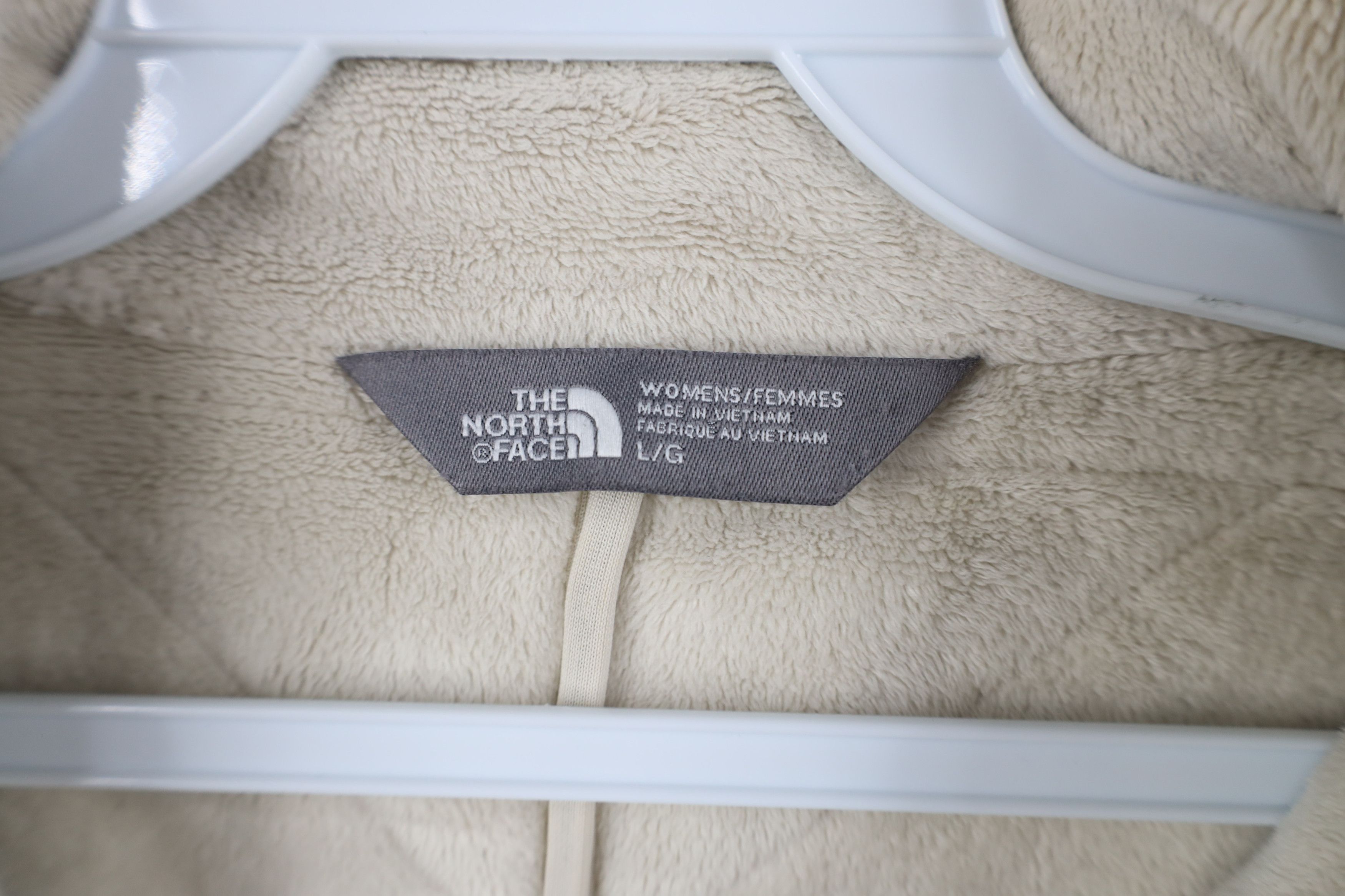 The North Face The North Face Spell Out Quilted Zip Fleece Jacket Beige Size L / US 10 / IT 46 - 9 Thumbnail