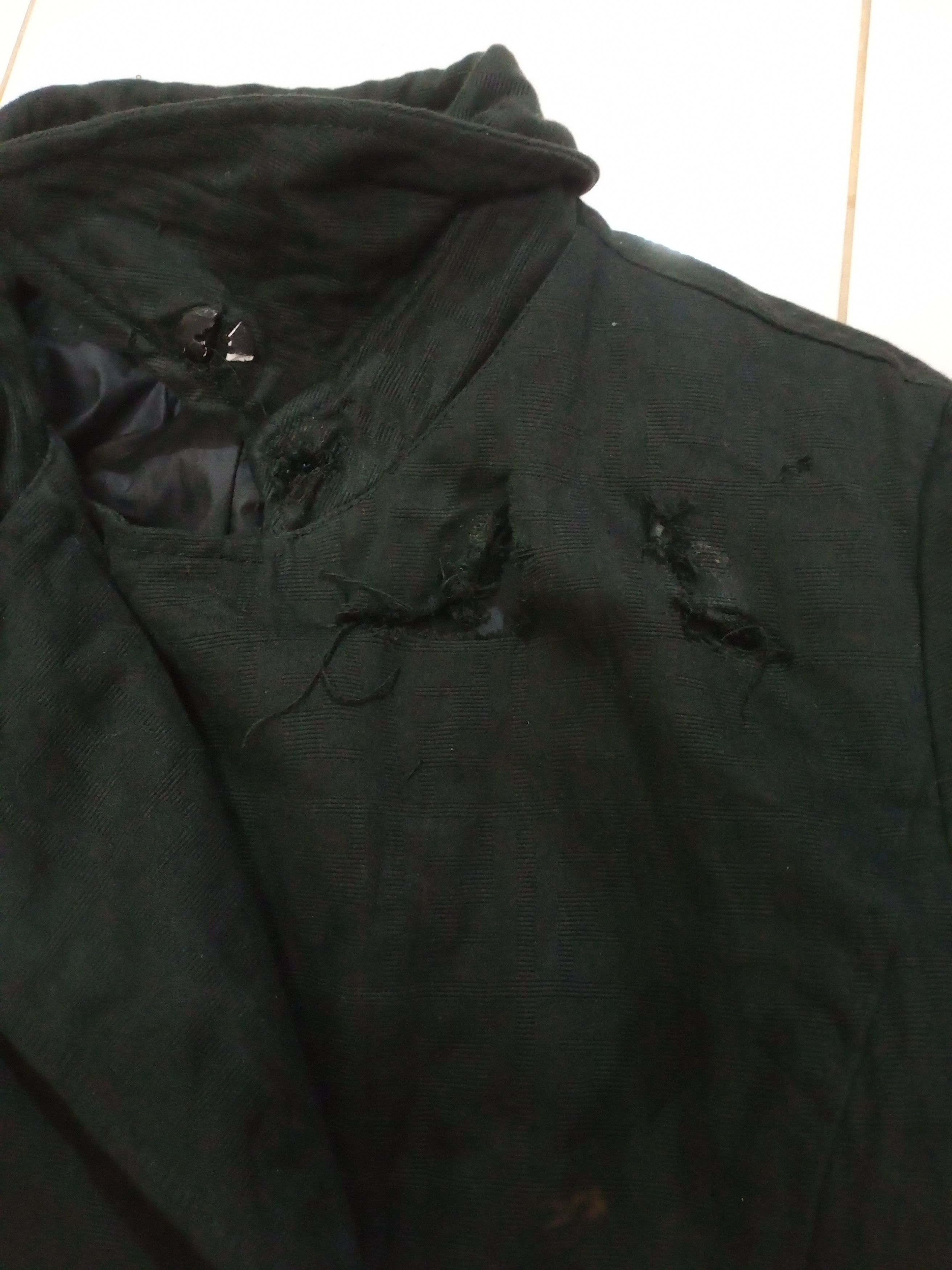 Fendi Vintage Fendi Zucca Monogram Black Distressed Trench Coat Size US M / EU 48-50 / 2 - 10 Thumbnail