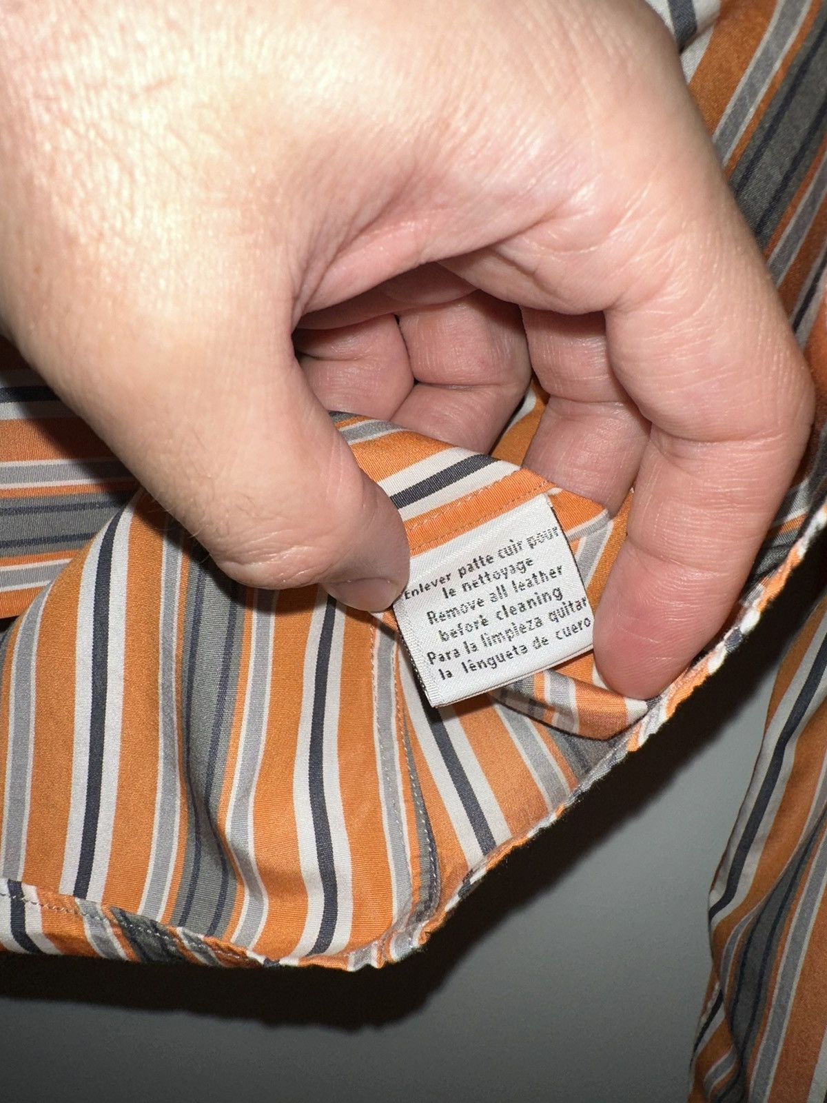 Hermes Men’s HERMES Striped Men's Shirt Cotton Shirt Collar 43/17 Size US L / EU 52-54 / 3 - 5 Thumbnail