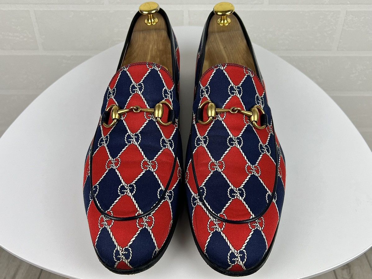 Gucci GUCCI Loafers Leather Shoes Jordaan Horsebit GG Monogram Size US 9 / EU 42 - 10 Thumbnail