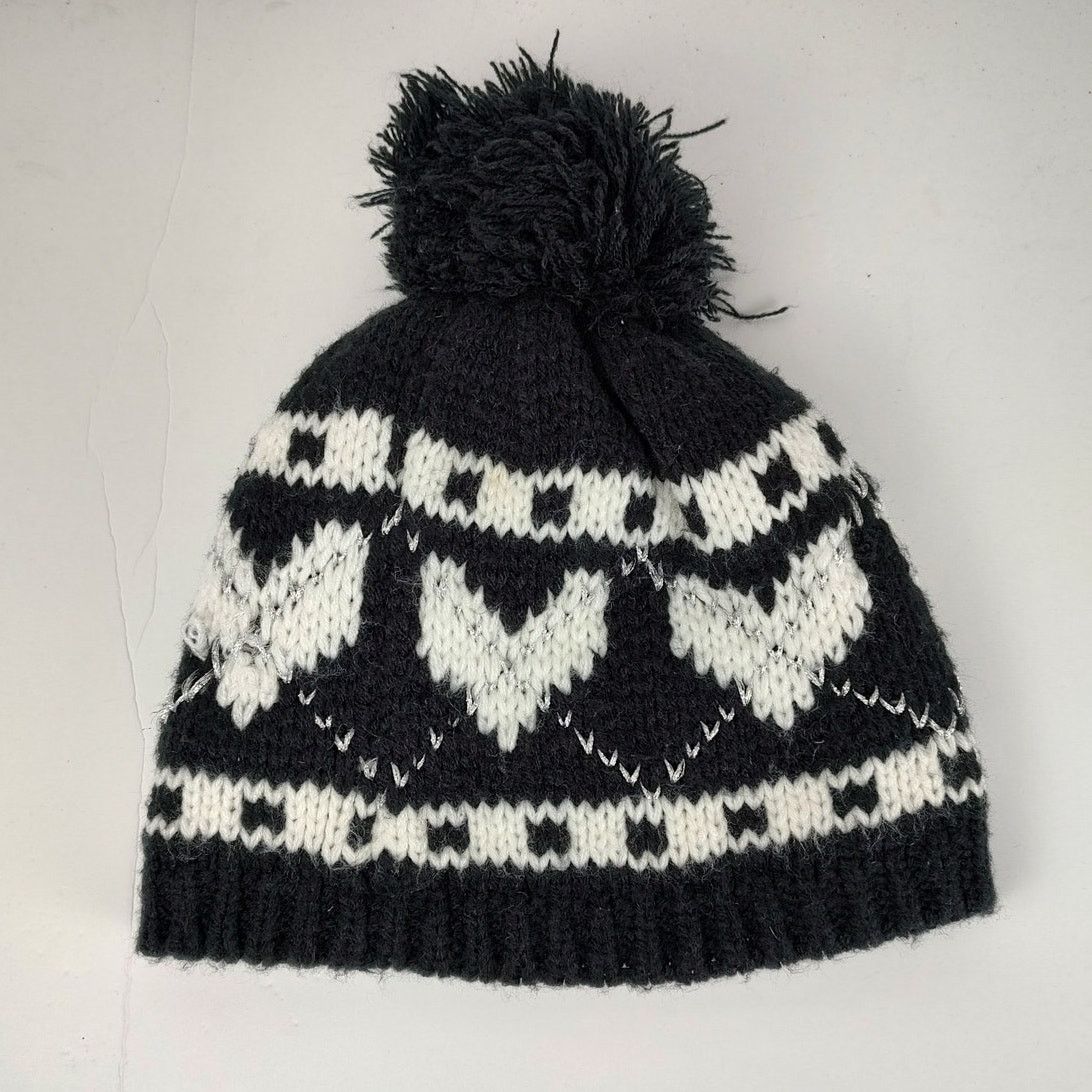 Other Rossignol knit heart pattern winter pom pom beanie womens OS Size ONE SIZE - 2 Thumbnail