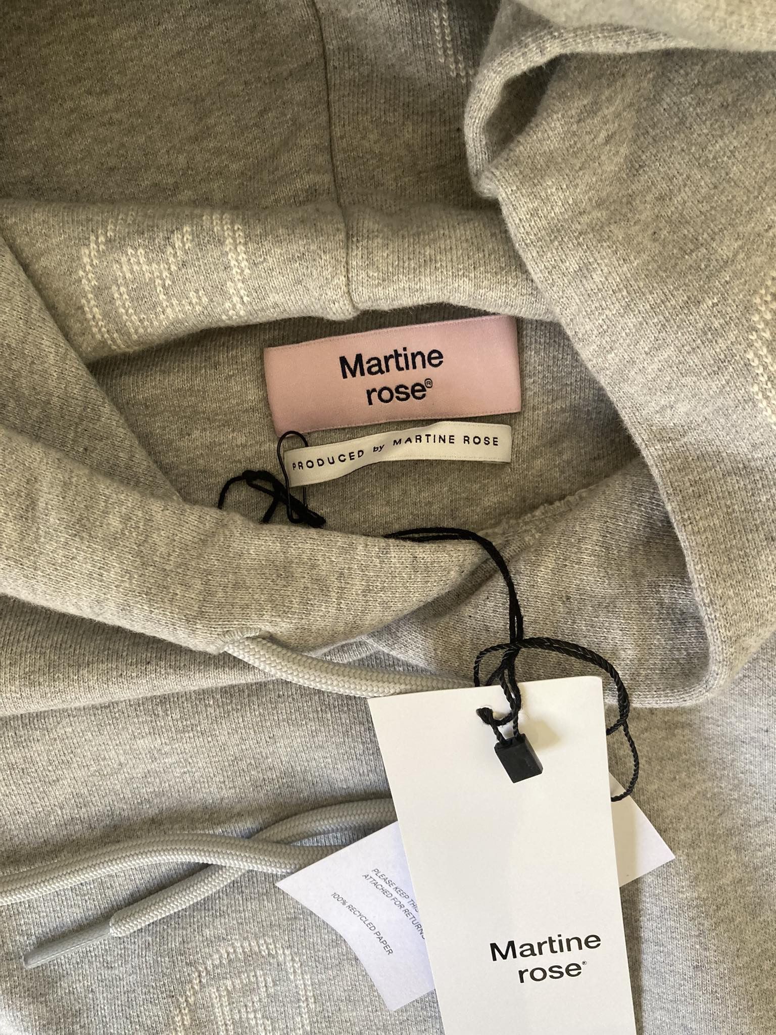 Martine Rose Monogram Grey Martine Rose Hoodie Size US L / EU 52-54 / 3 - 3 Thumbnail