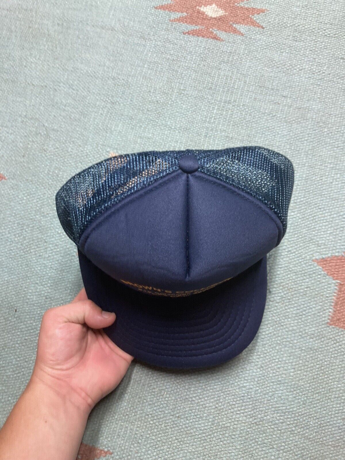 Vintage VTG 80s trucker hat browns collision car flint Michigan Size ONE SIZE - 3 Thumbnail