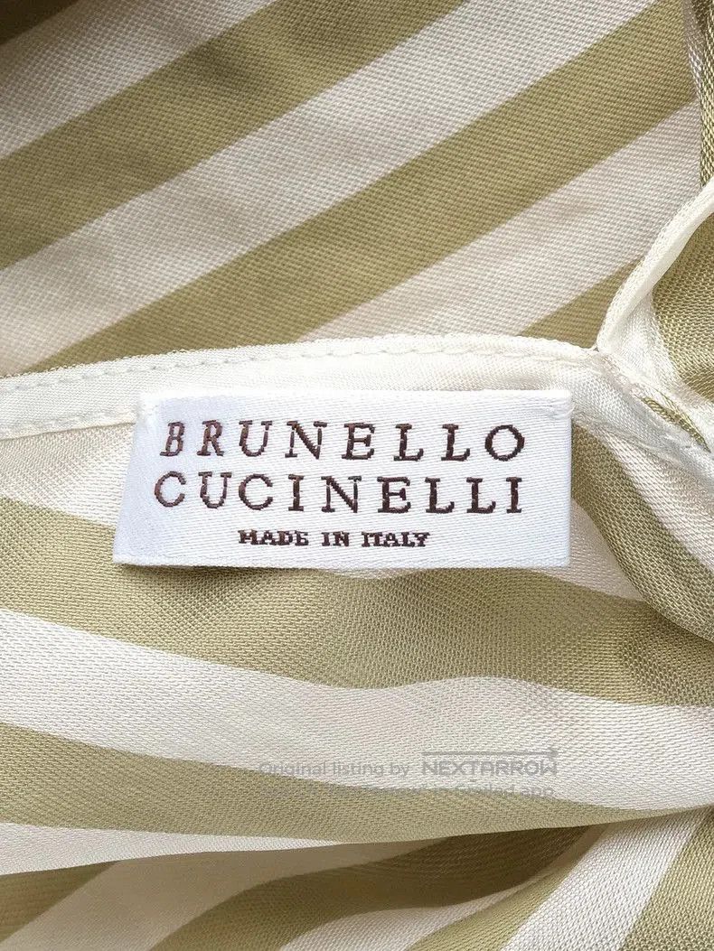 Brunello Cucinelli Brunello Cucinelli Silk Striped Dress XS. Size US XS / EU 42 / 0 - 3 Thumbnail
