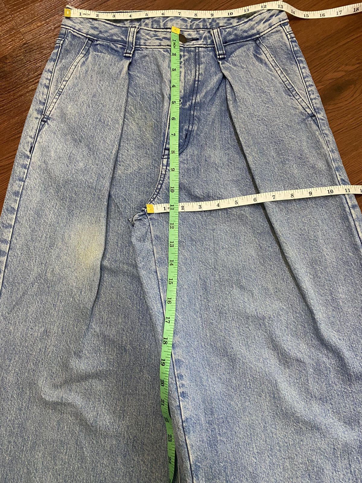 GU Vintage Japanese Brands Faded Wash Super Baggy Style Jeans Size 26" / US 2 / IT 38 - 10 Thumbnail
