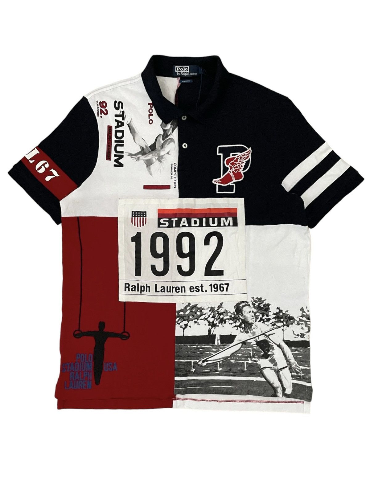 Polo Ralph Lauren Polo Ralph Lauren 1992 Stadium P Wing Shirt Grailed
