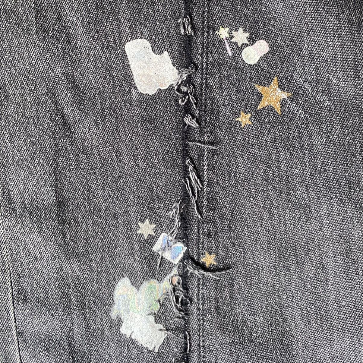 Levi's × Vetements Deconstructed Sticker Jeans Size 27" / US 4 / IT 40 - 8 Thumbnail
