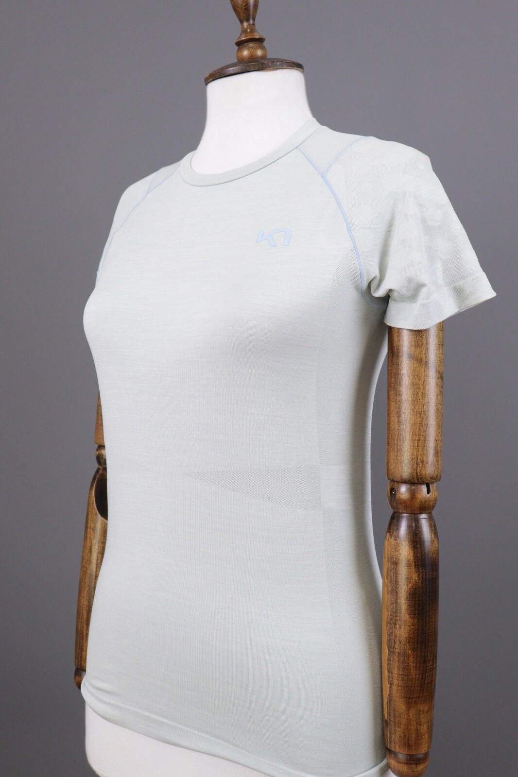 Designer Kari Traa Gray Short Sleeve Top Shirt Base Layer Size XS / S Size S / US 4 / IT 40 - 7 Thumbnail